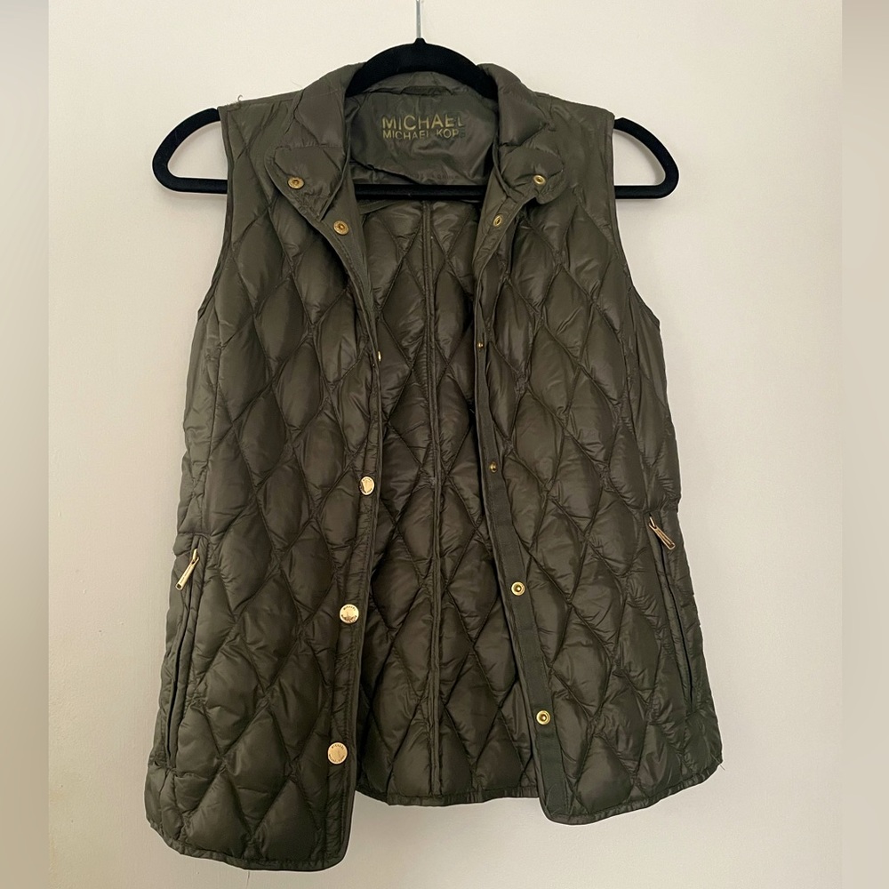 Michael Kors Olive Green Vest